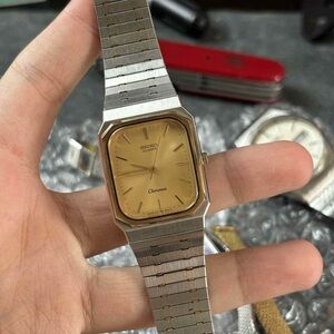 1986 Seiko Chronos Square Men’s Watch